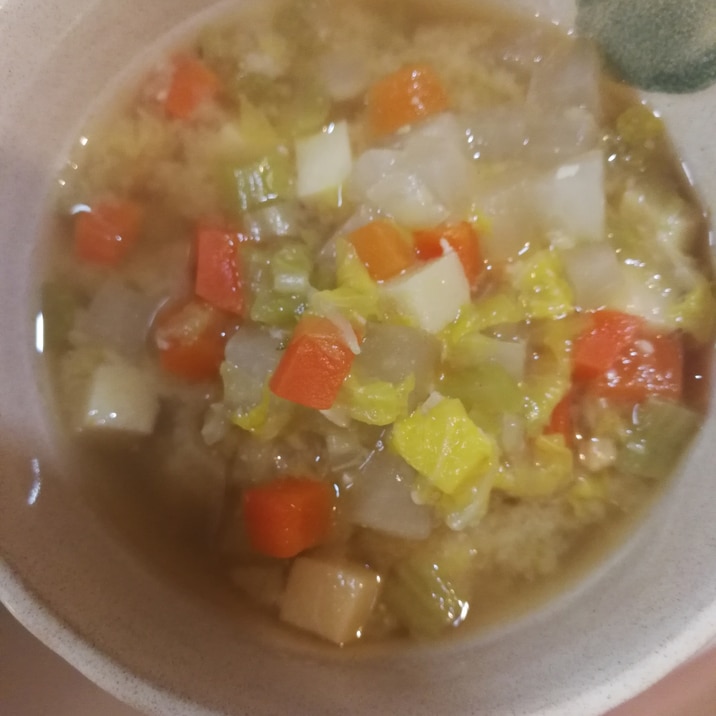 離乳食完了期 高野豆腐とたっぷり野菜の味噌汁 レシピ 作り方 By やまもり 楽天レシピ 離乳食完了期 高野豆腐とたっぷり野菜の味噌汁 レシピ 作り方 By やまもり 楽天レシピ